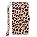 S7 Edge Case, Galaxy S7 Edge Case, Cellularvilla [Slim] [Card Slot] Premium Pu Leather Wallet Case [Drop Protection] Flip Protective Stand Cover for Samsung Galaxy S7 Edge G935 (Brown Leopard)