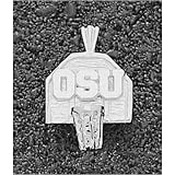 LogoArt Ohio State Buckeyes Sterling Silver Backboard Pendant