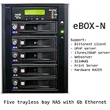 Five bay Home Server RAID5 NAS/iSCSI with GbE