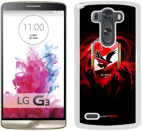 Generic Al Ahly 2 White Shell Case for LG G3,Luxury Cover