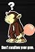 Monkey Chewing Gum (Don't Swallow Your Gum) Art Poster Print - 24x36