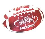 My Team MIssissippi St. Bulldogs Squishy Microbead Football Pillow