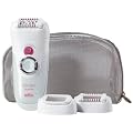 Braun Silk-�pil 7 7185 - Depiladora utlizable el agua, recargable, con accesorio de posicionamiento