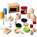 Plan Toy Doll House Accessories for Kitchen with Tableware