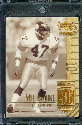 1999 Upper Deck Century Legends # 36 Mel Blount Pittsburgh Steelers Football Card- Mint Condition - Shipped In Protective ScrewDown Case!