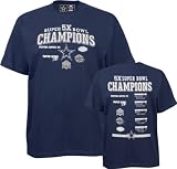Dallas Cowboys -Navy- 5X Super Bowl Champions Commemorative T-Shirt
