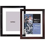 MCS Solid Wood Float Frame walnut 16 in. x 20 in.