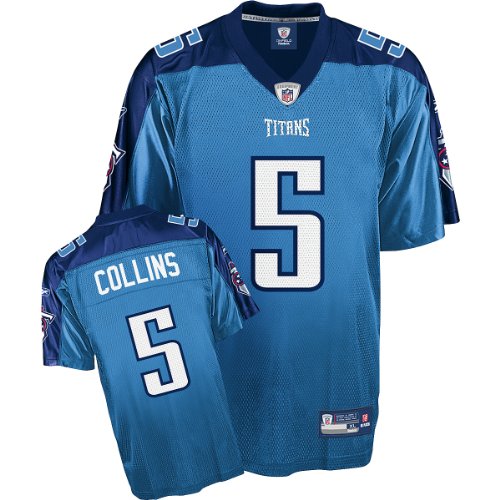 Reebok Tennessee Titans Kerry Collins Replica Jersey XX Large