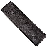 Genuine Leather Protective/Travel Case for Straight, Shavette and Barber Razors - Felt Lined