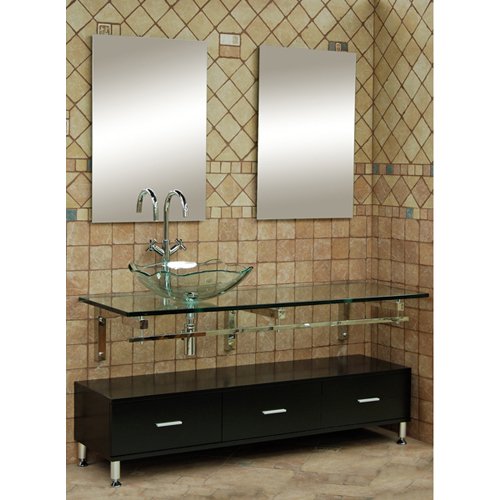 valentine DreamLine Wall Mount Countertop Cabinet VesselB002TXKG3M