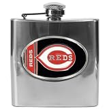 Cincinnati Reds 6oz Stainless Steel Flask