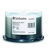 Verbatim 96731 DataLifePlus 25 GB 4x Blu-ray Single-Layer Recordable White Inkjet Printable Disc BD-R, 50-Disc Spindle