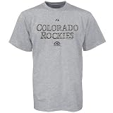 Majestic Colorado Rockies Ash Series Sweep Short Sleeve T-Shirt