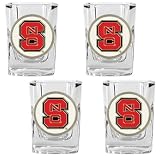 North Carolina State Wolfpack NCAA 4pc Shot Glass Set