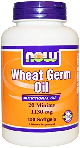 Now Foods, Wheat Germ Oil, 1130 Mg, 100 Softgels(pack of 2)