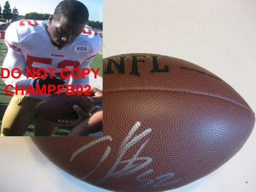 PATRICK WILLIS,SAN FRANCISCO 49ERS,49ERS,NINERS,OLE MISS,SIGNED NFL FOOTBALL WITH PROOF + COA