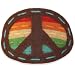 Vanity Hair Felt Barrettes - Peace