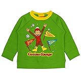 アスナロ（トップス トレーナー） おさるのジョージ トレーナー ベビー 男の子 裏起毛 あったか 長袖80 グリーン