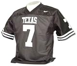 Texas Longhorns Number 7 Youth Replica Football Jersey - Black