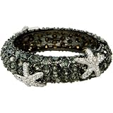 Kenneth Jay Lane Smoky Gemstone Bracelet with Swarovski Crystal Starfish