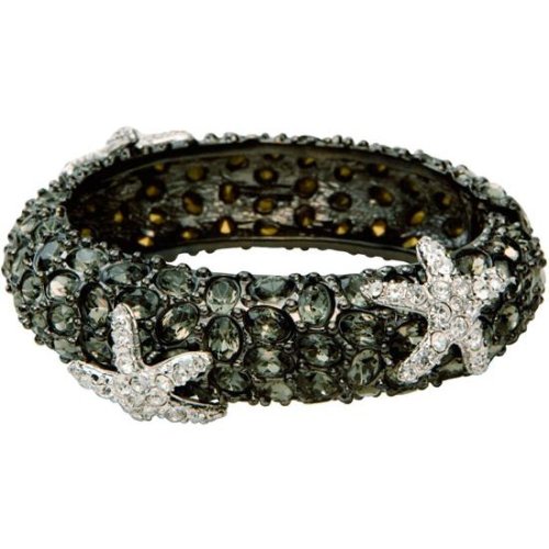 Click here to buy Kenneth Jay Lane Smoky Gemstone Bracelet with Swarovski Crystal Starfish.