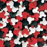 Mickey Minnie Sprinkles Edible Sprinkles Red Black White Colors