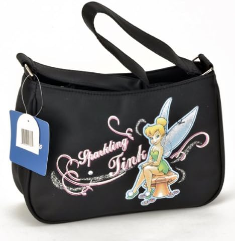 Birthday Christmas Combo - Disney Tinkerbell Carryout Purse and Mickey Mouse 200 Piece Stickers, Size approximately 10" X 6" X 3"