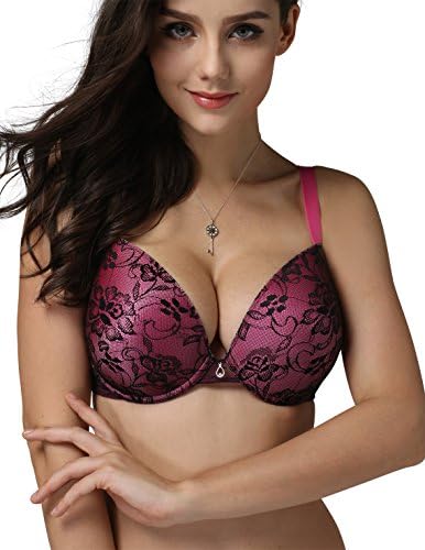 Rose Lady Women's Plus Size Lace Bra 60728 Full Coverage Unpadded Underwire Bra