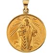 18K Yellow Gold St. Jude Medal - 24.50mm