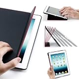Acase F1 Folio iPad 3 Case / Cover (Apple iPad 4 / iPad 3 / iPad 2 / New iPad) - Hard Case With Built-in Stand For iPad with Retina Display - Support Smart Cover Function
