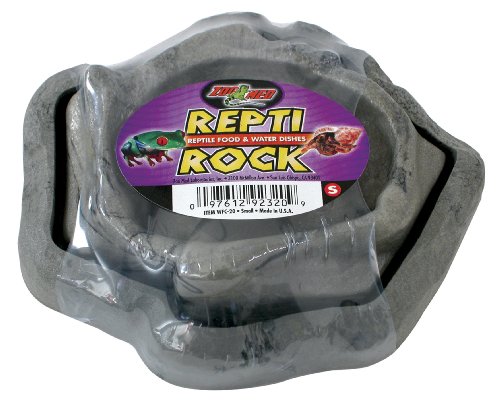 Zoo Med Combo Reptile Rock Food and Water Dish, 