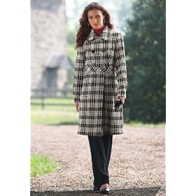 Wool-Blend Plaid Coat by Chadwicks