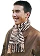 Handmade Alpaca Natural Fiber - Mocha Stripes