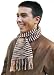 REDUCED PRICE - Handmade Alpaca Natural Fiber Scarf - Mocha Stripes (Gift Idea for Men)