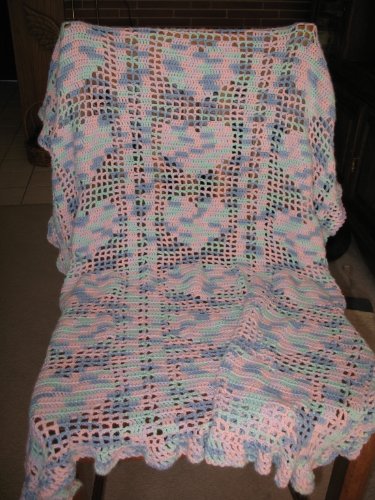 Hand Crocheted Baby Blanket