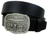 Levis - Ceinture homme cuir noir + Boucle metal - modele 11LV02FV