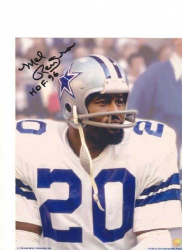 Mel Renfro Autographed/Hand Signed Dallas Cowboys 8x10 Photo with HOF 96 Inscription
