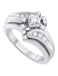0.27CTW DIAMOND PRINCESS CENTER BRIDAL SET