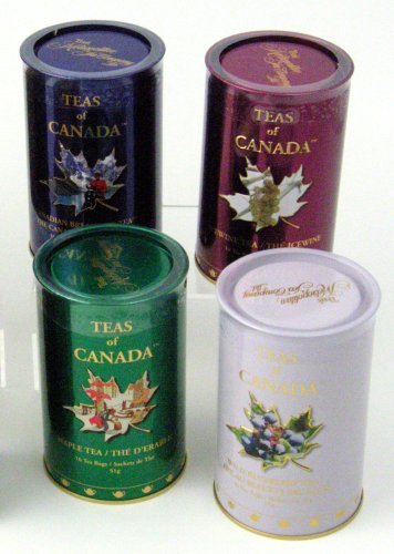 Icewine Black Ceylon Tea Blend of Canada in Decorative Tin - 16 Bags - SALE by Metropolitan Tea Co.