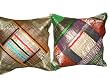 Christmas Gift-2 Ethnic Vintage Sari Zari Borders Toss Pillow Cushion Covers