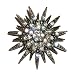 Brooches - Fancy Star Flower Design Rhinestone Brooch