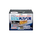 アサヒペン 水性シリコンアクリル外かべ用 ホワイト 8KG