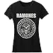 Ramones Seal Logo Ladies Juniors T-shirt - Black