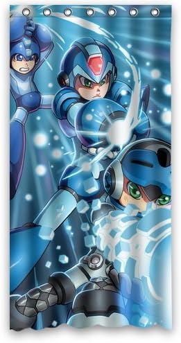 Megaman Custom Design Shower Curtain Personalized Bath Curtain 36 x 72 Inch