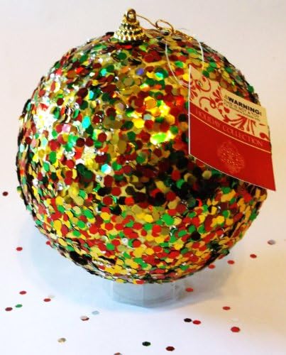 Christmas Jumbo Confetti Ball Ornament