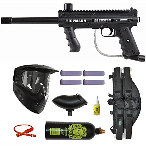 Tippmann 98 Custom PS Paintball Marker Gun 3Skull 4+1 Mega Set !! RhodesJPatricksue