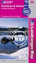 Grantown, Aviemore and Cairngorm Mountains (OS Landranger Map Active)
