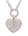 Paialco Women's Heart Pendant Necklace Long Cable Chain 32