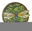New Creative 25850 Garden Jewels Stepping Stone, Jeweled Dragonfly, 10.75-Inc...