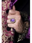 Anello Gotico Con Pietra Viola